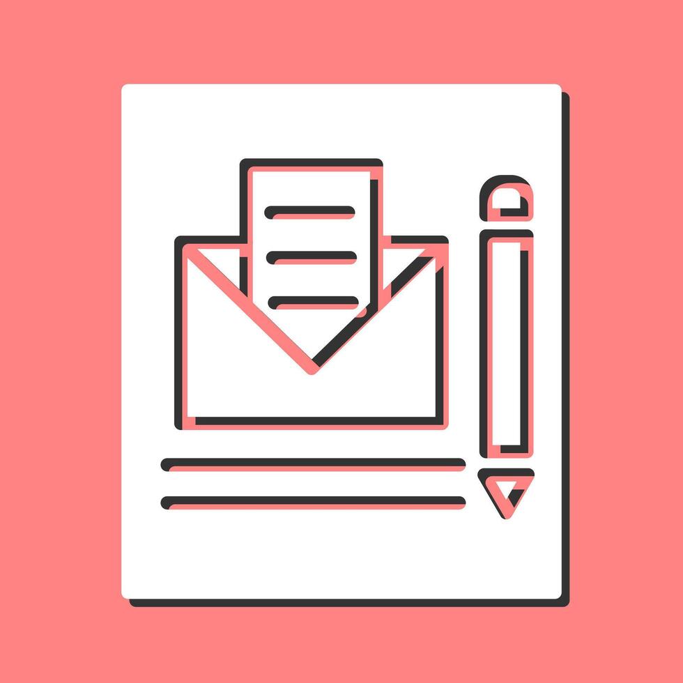 Mail Edit Vector Icon