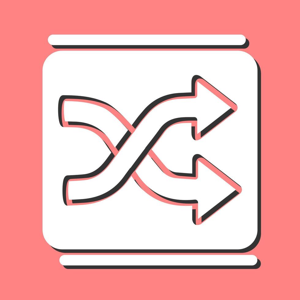 Shuffle Vector Icon