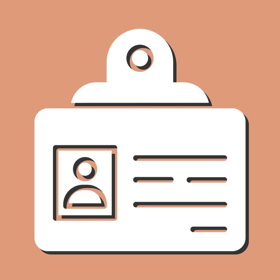 Identification Badge Vector Icon