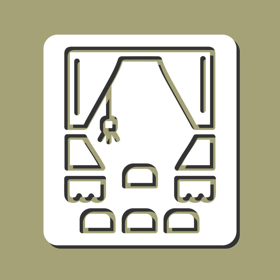 Curtain Vector Icon