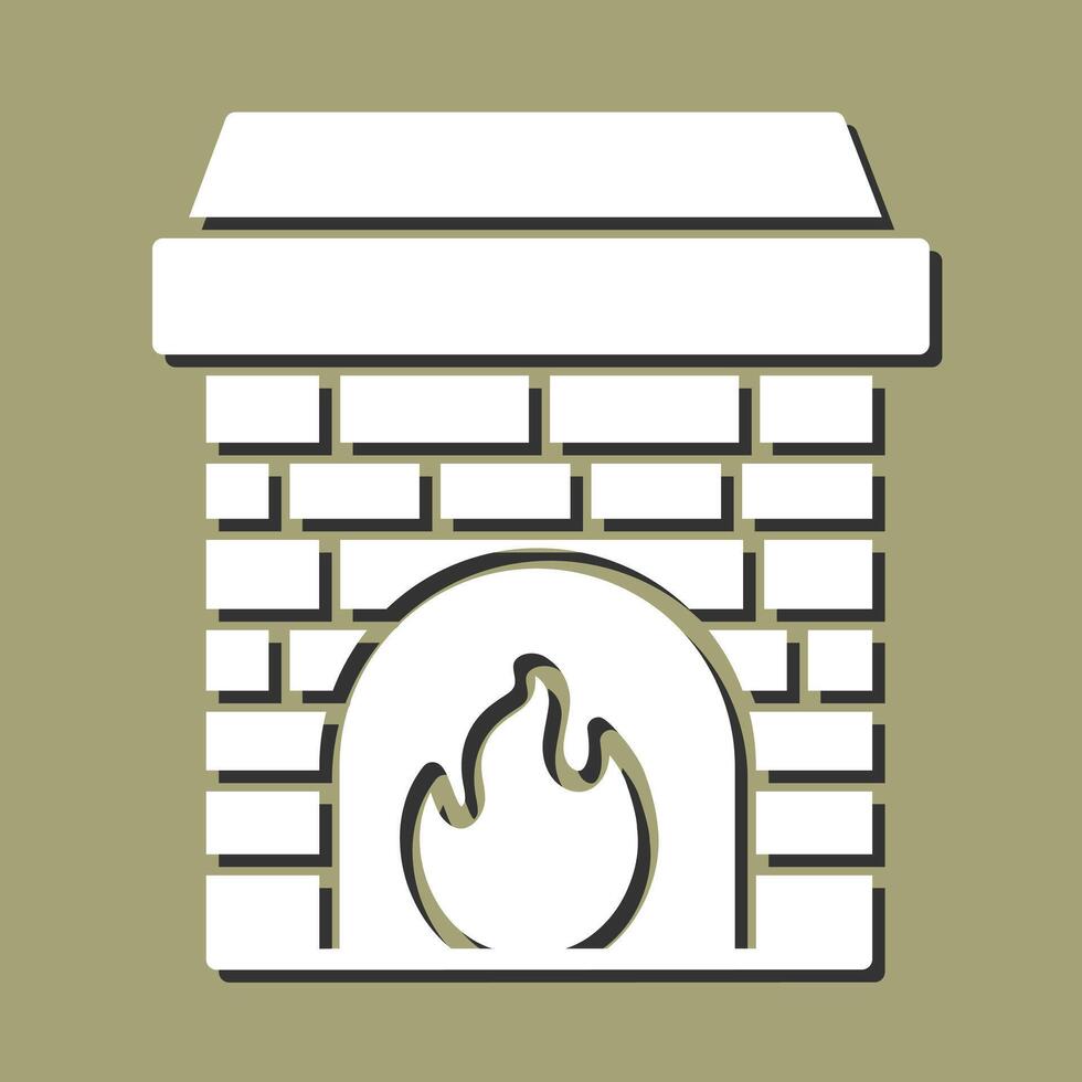 Fireplace Vector Icon