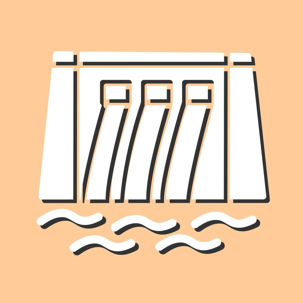 Water Dam Vector Icon