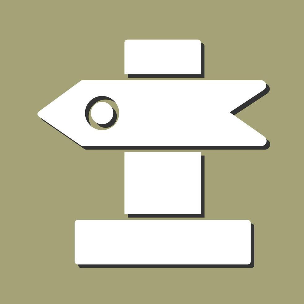 Post Sign Vector Icon