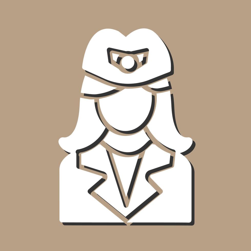 Flight Attendant Vector Icon