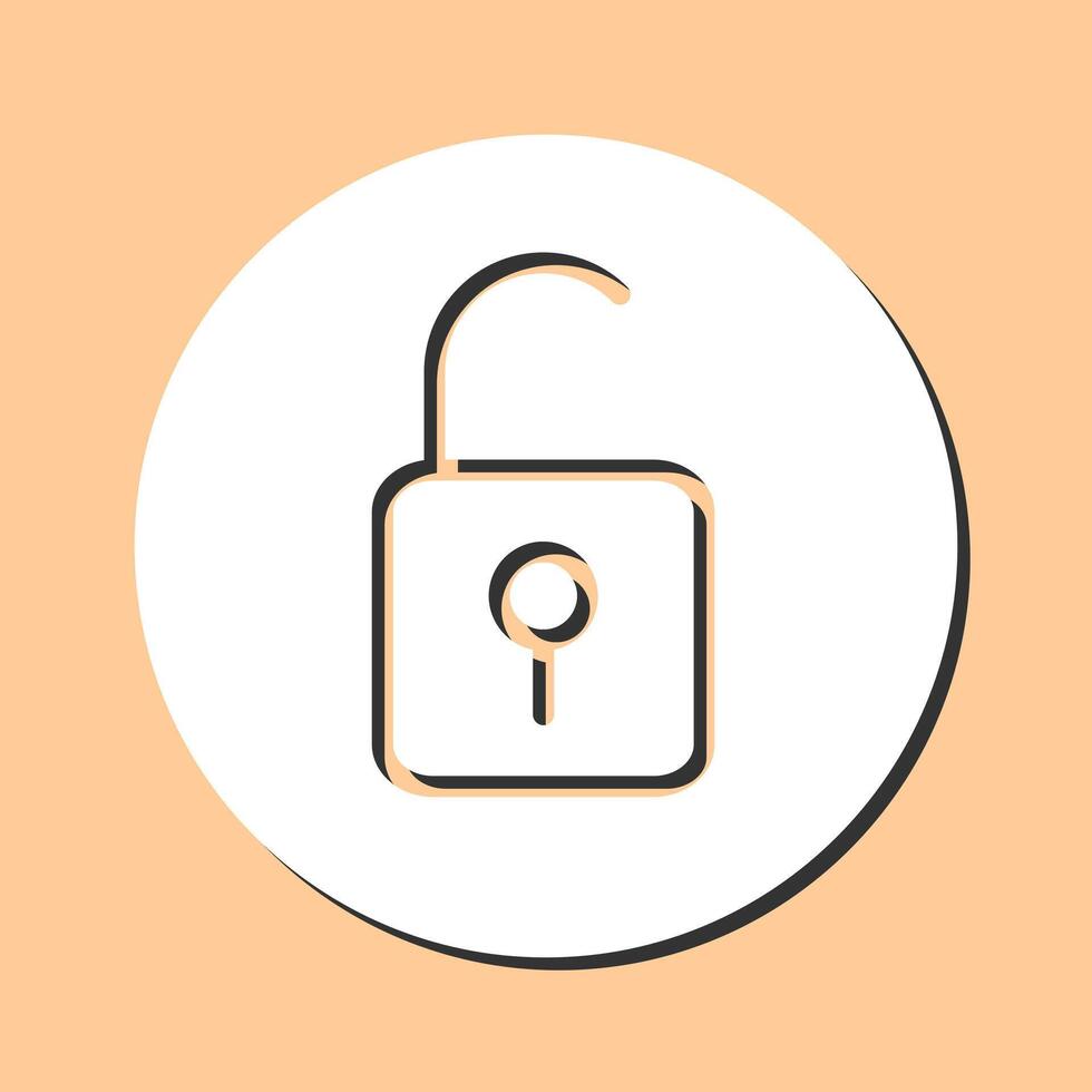 Open Lock II Vector Icon