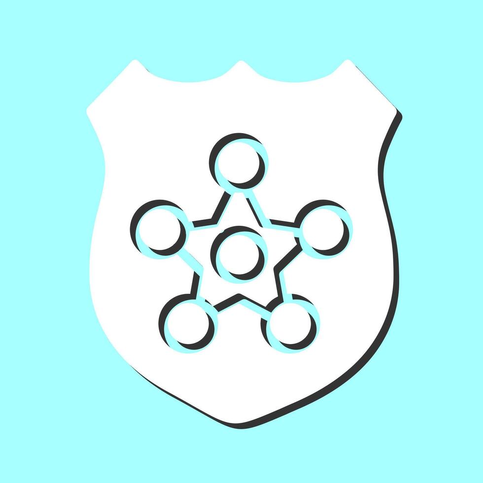 policía Insignia ii vector icono