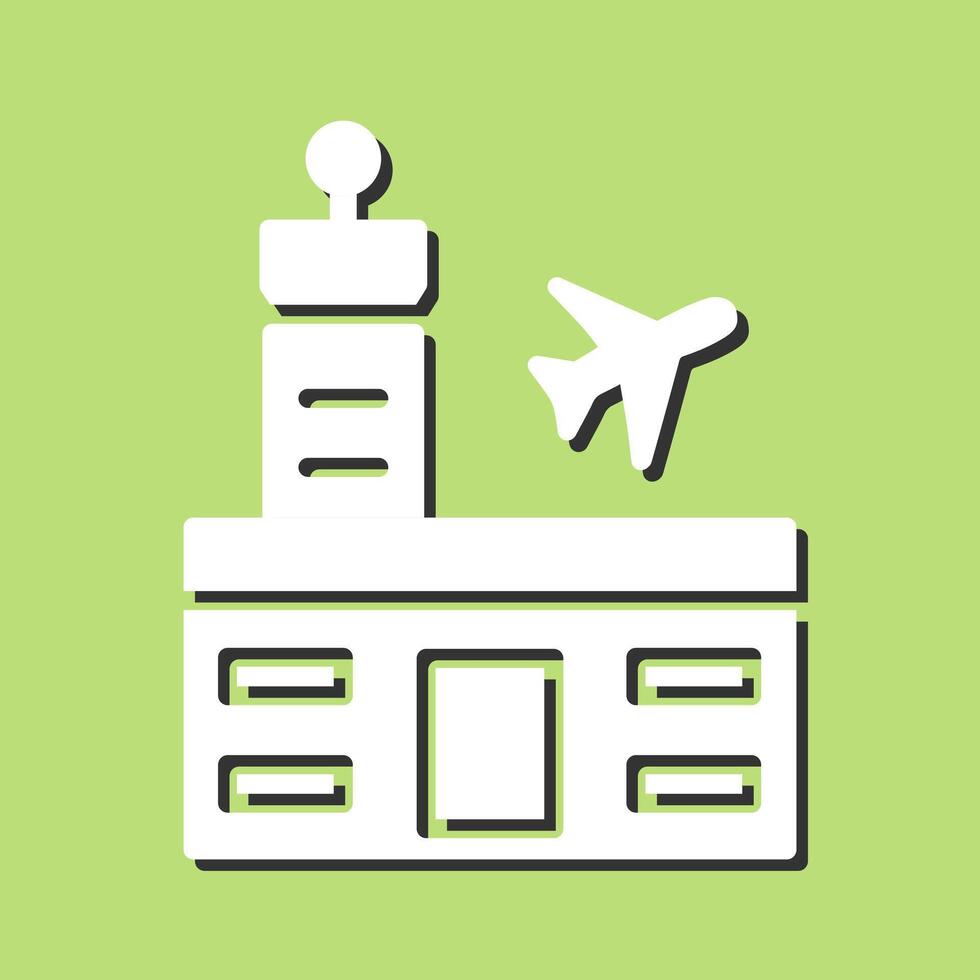 Airport Building Vector Icon