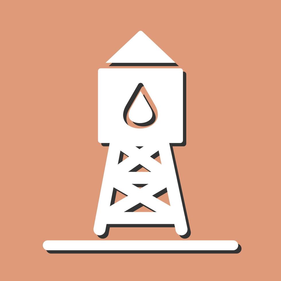 icono de vector de torre de agua