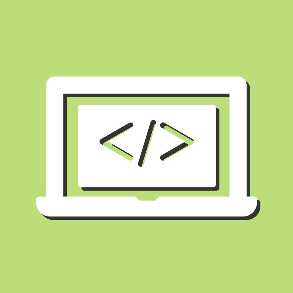 Coding Computer Vector Icon