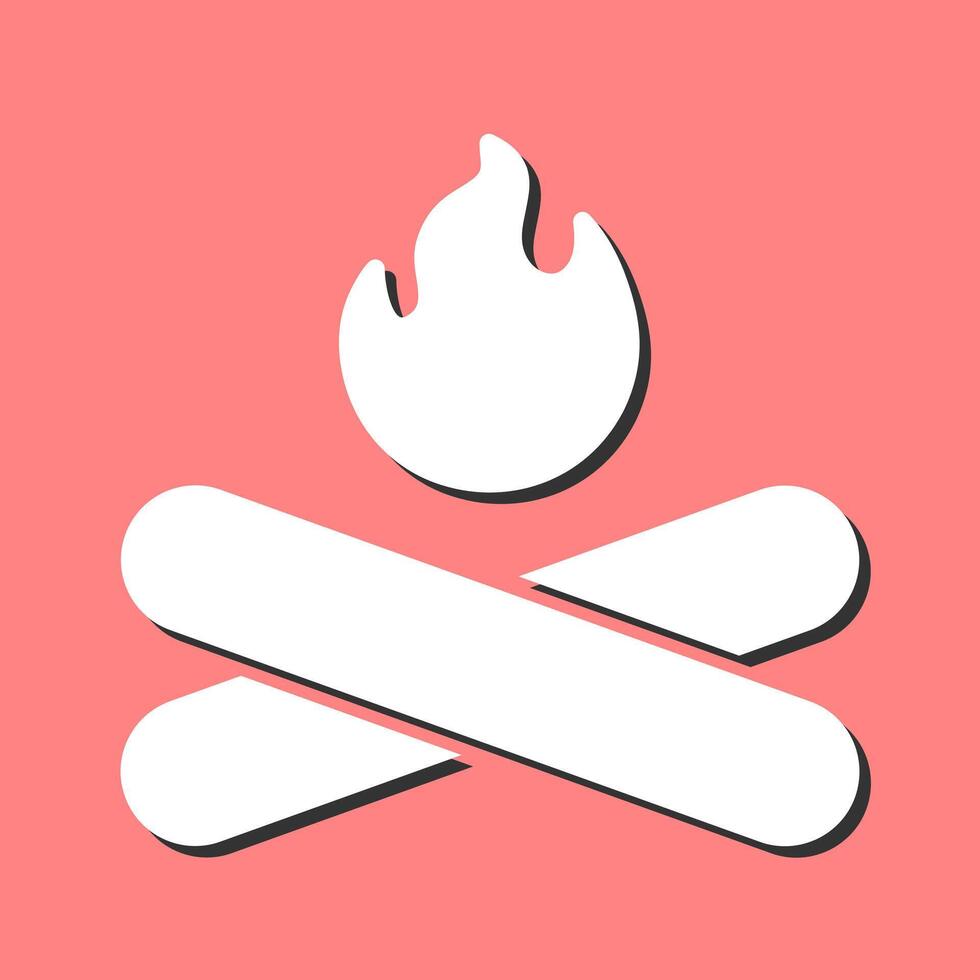 Camp Fire Vector Icon