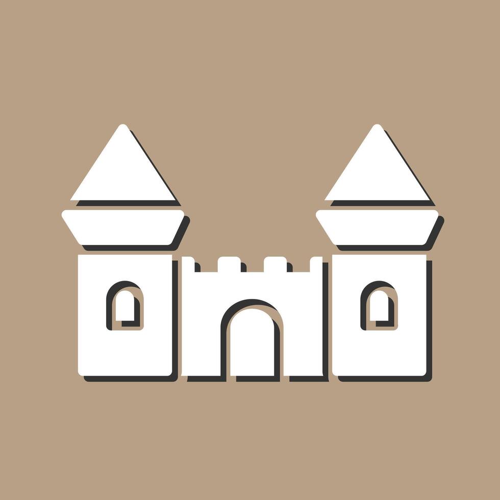 icono de vector de castillo