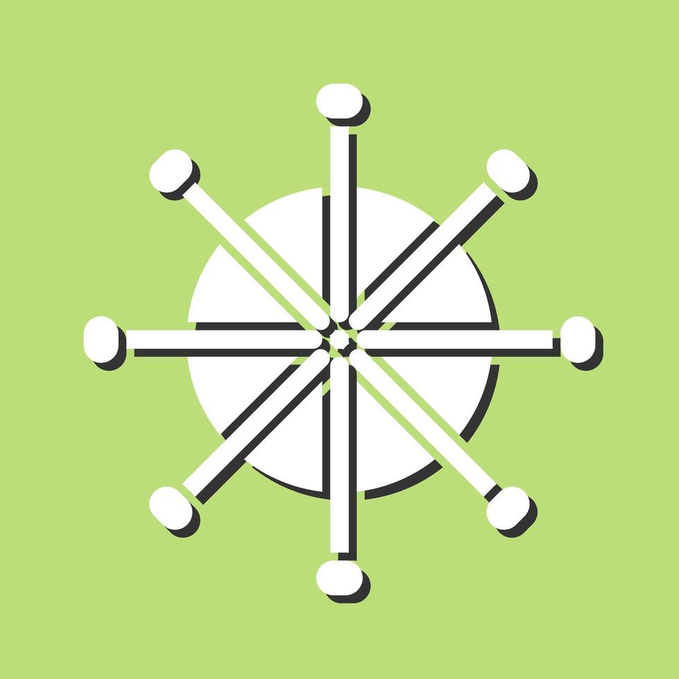 Ship Wheel Vector Icon