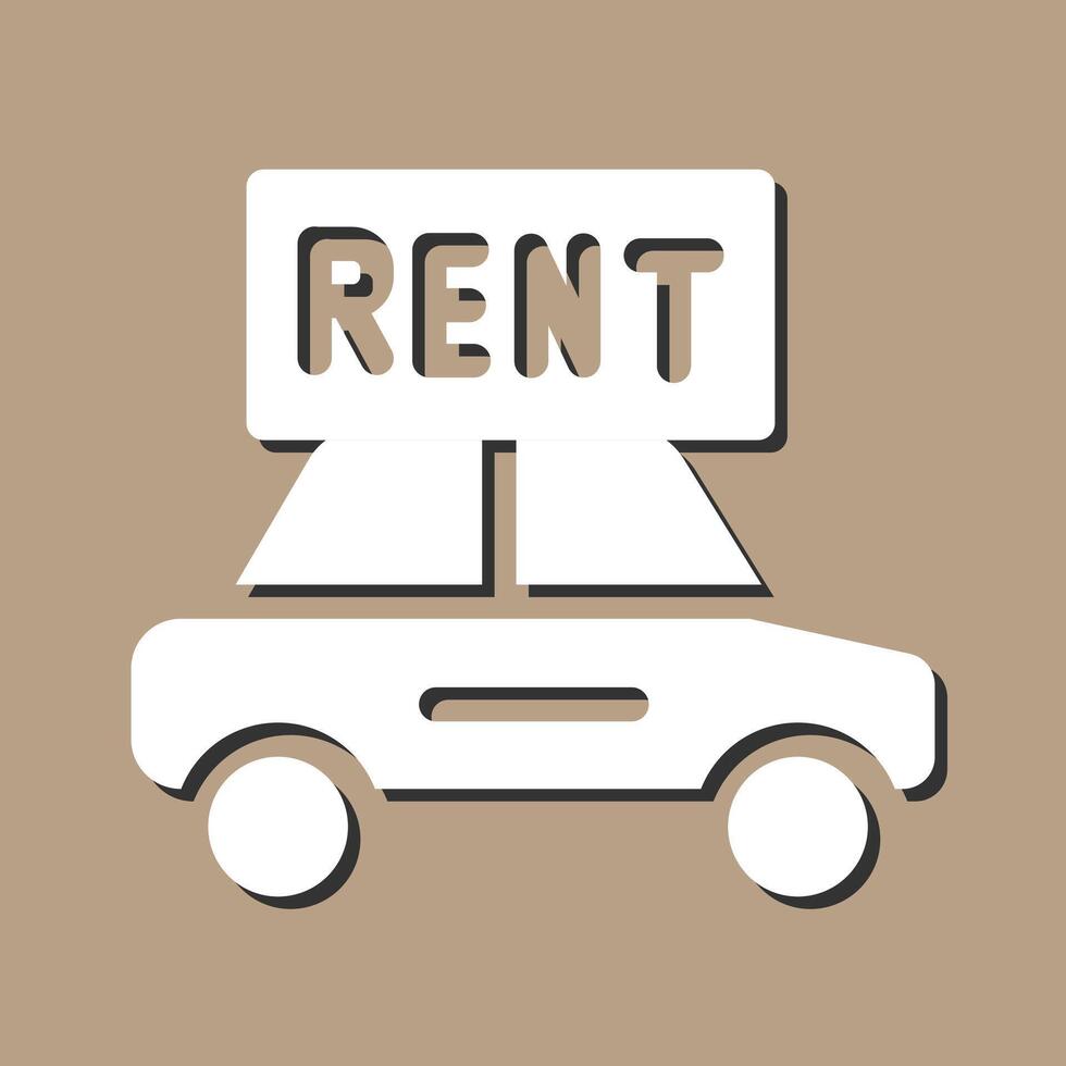 Rent a Car Vector Icon