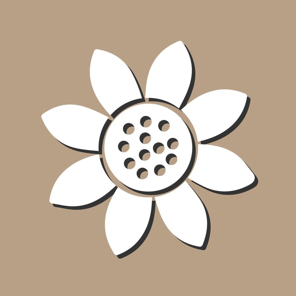Sunflower Vector Icon