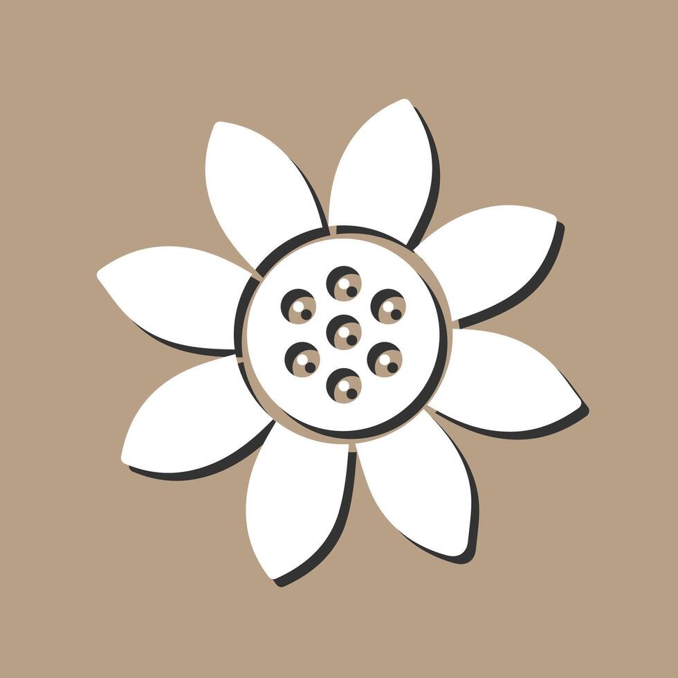 Sunflower Vector Icon