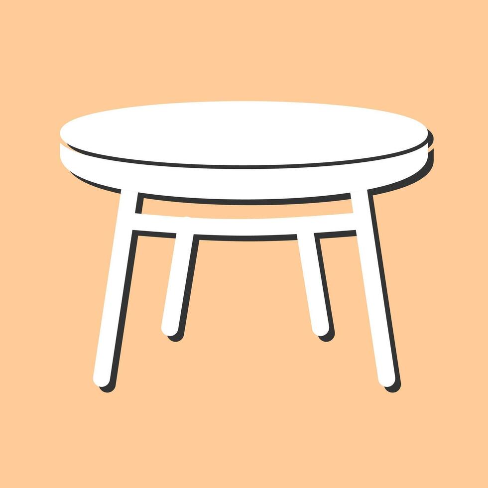 Small Table Vector Icon