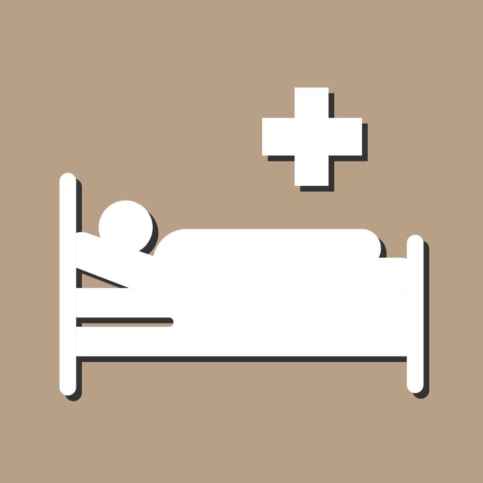 Patient Bed Vector Icon
