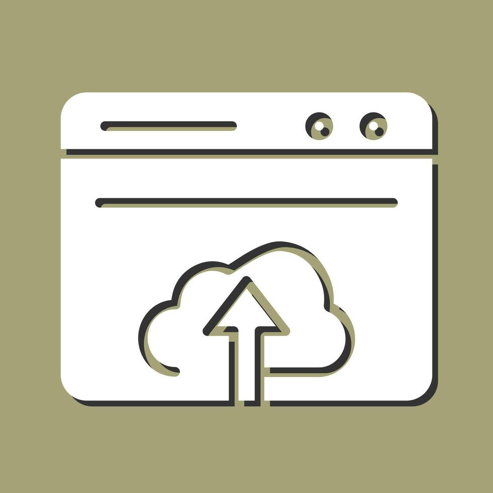 Upload Web Vector Icon