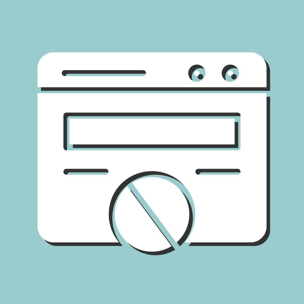 Block Website Vector Icon