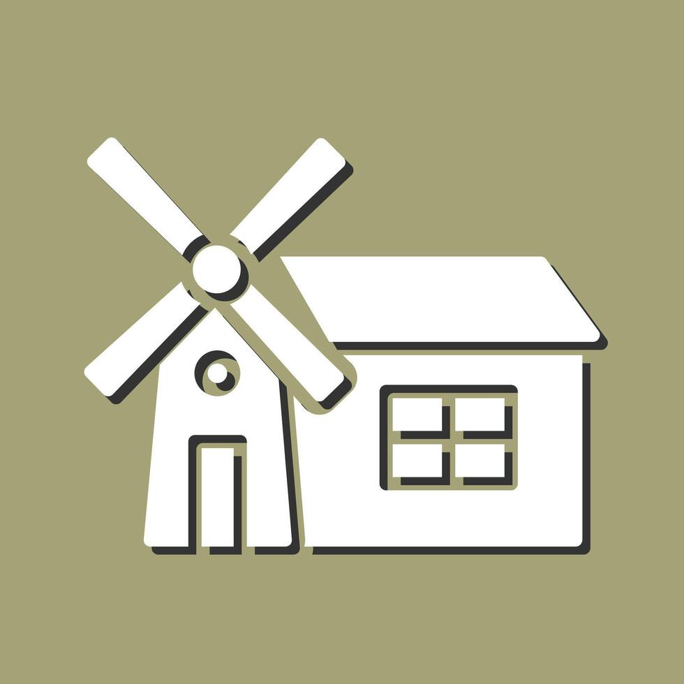 Windmill Vector Icon