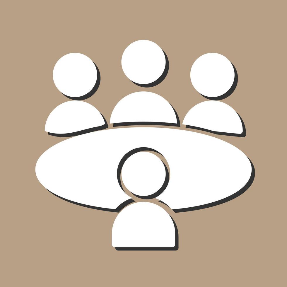 Conference Table Vector Icon