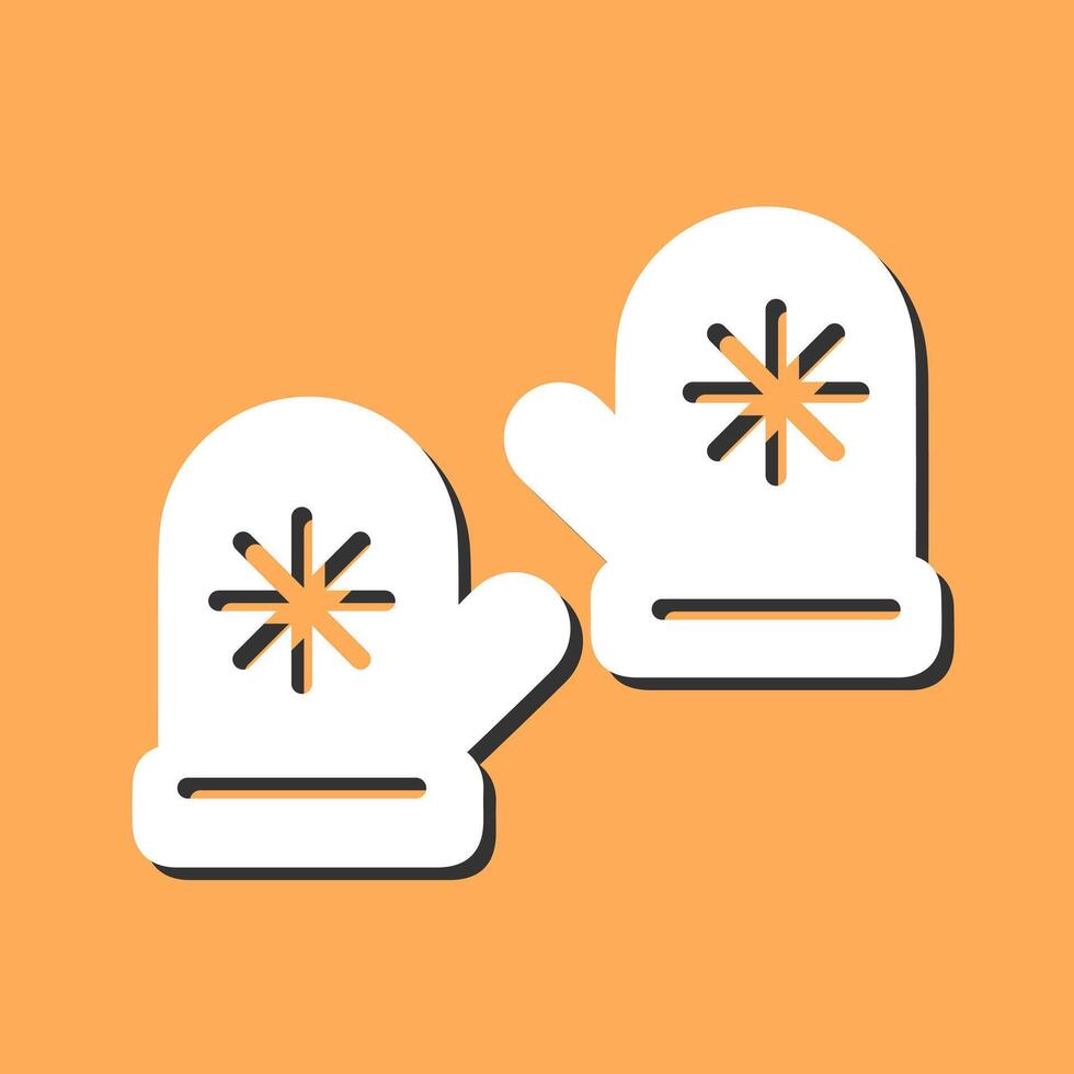 Winter Gloves Vector Icon