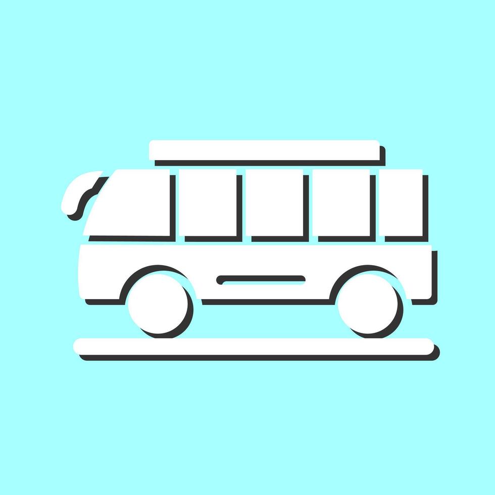 icono de vector de bus