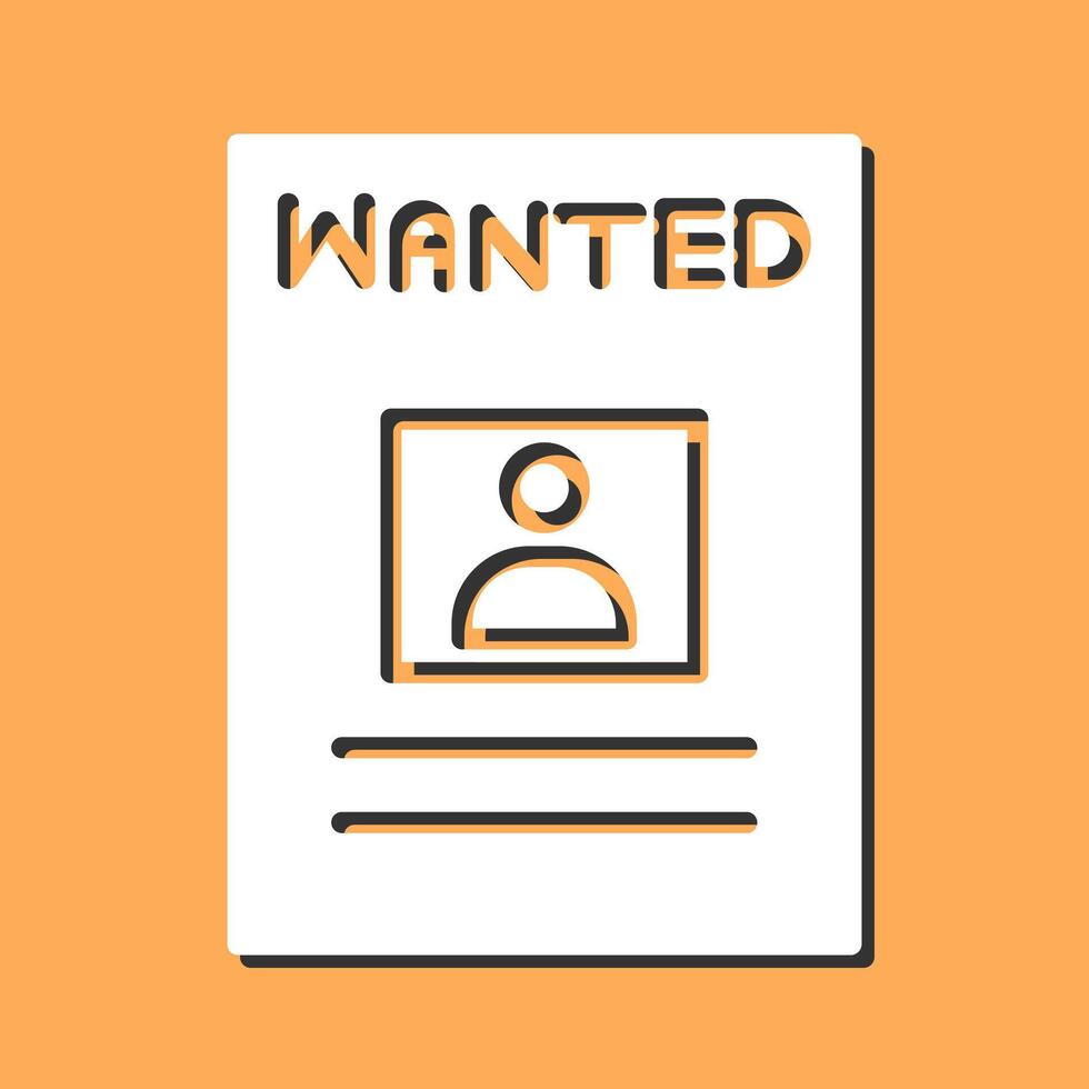 Wanted Poster Vector Icon