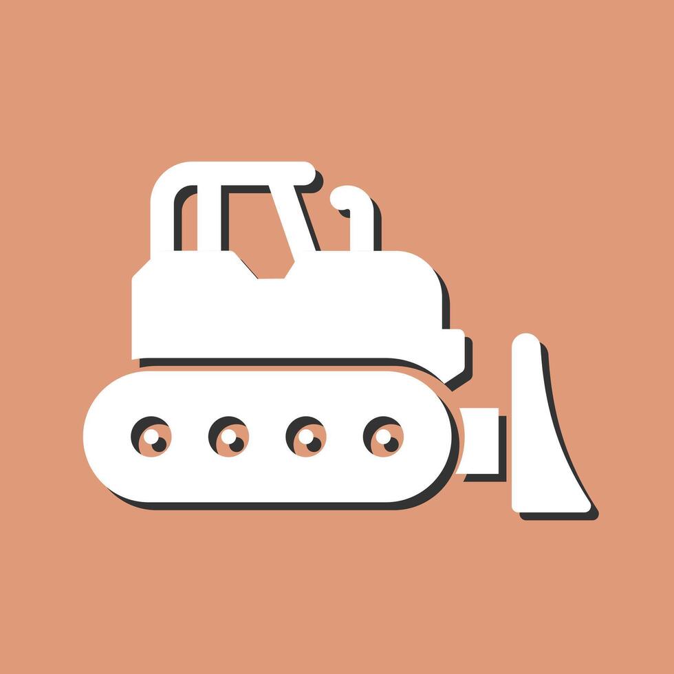 Bulldozer Vector Icon