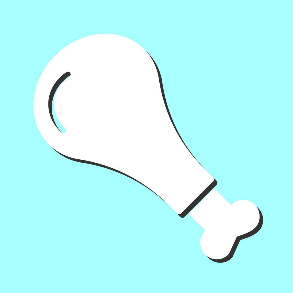 Chicken Leg Vector Icon