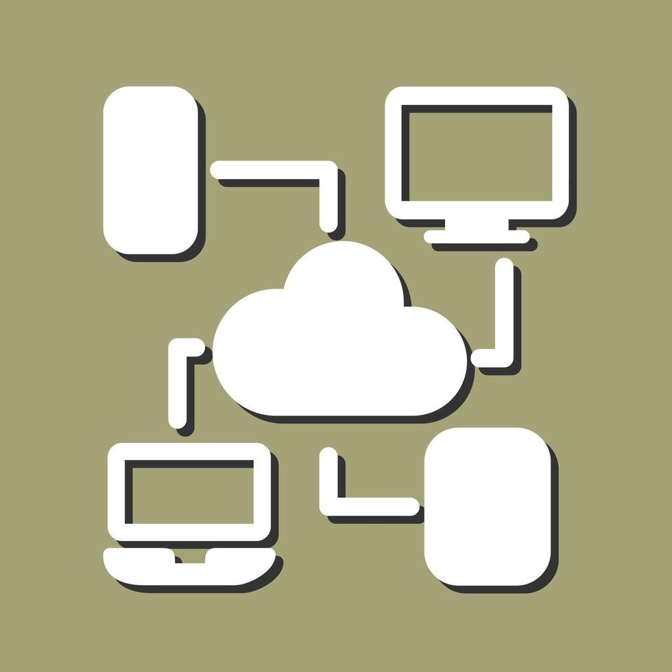 Cloud Computing Vector Icon