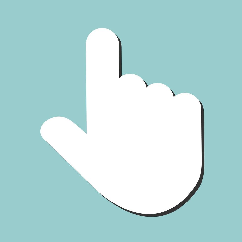 Raised Finger Vector Icon