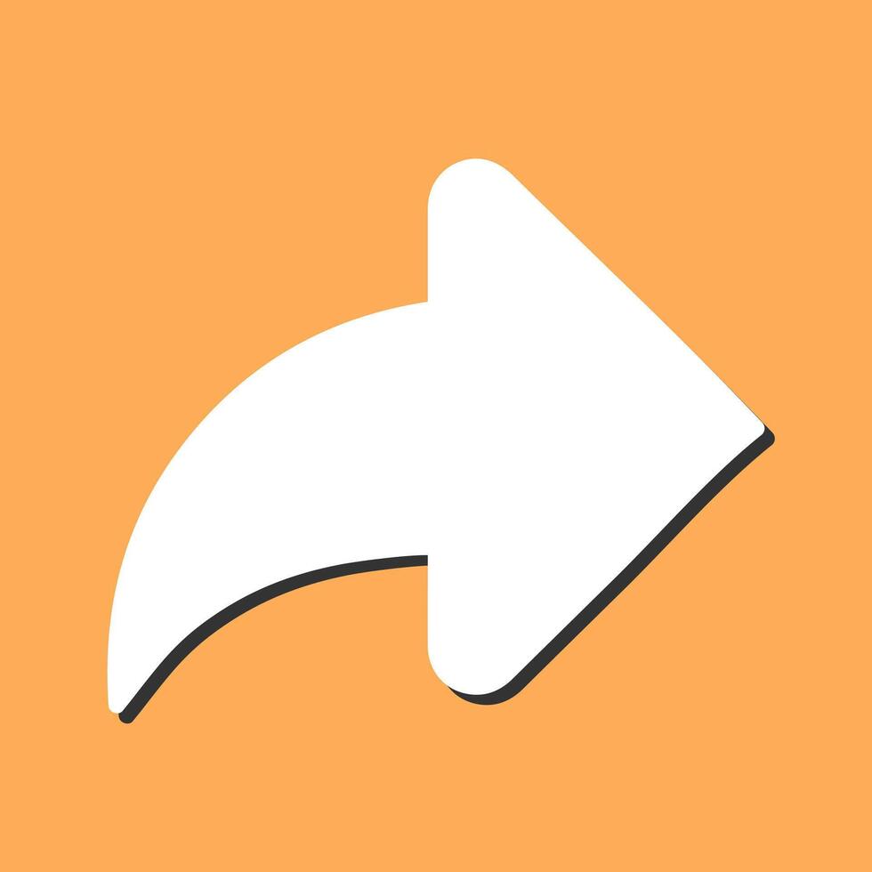 Right Back Arrow Vector Icon