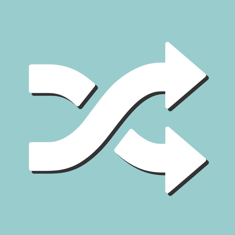 Shuffle Vector Icon