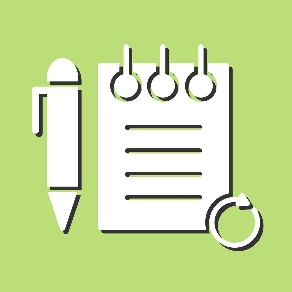 Rechecked Notes Vector Icon