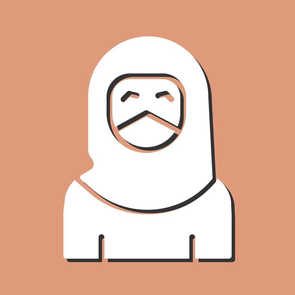 Woman with Niqab Vector Icon