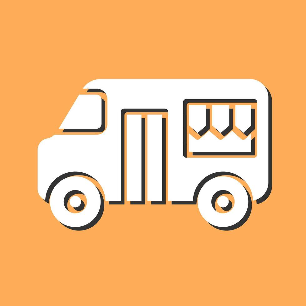 Fast Food Truck Vector Icon