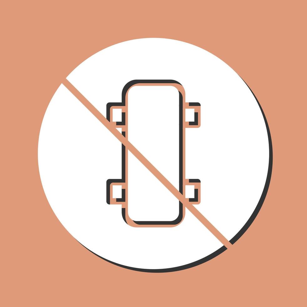No Skating Vector Icon
