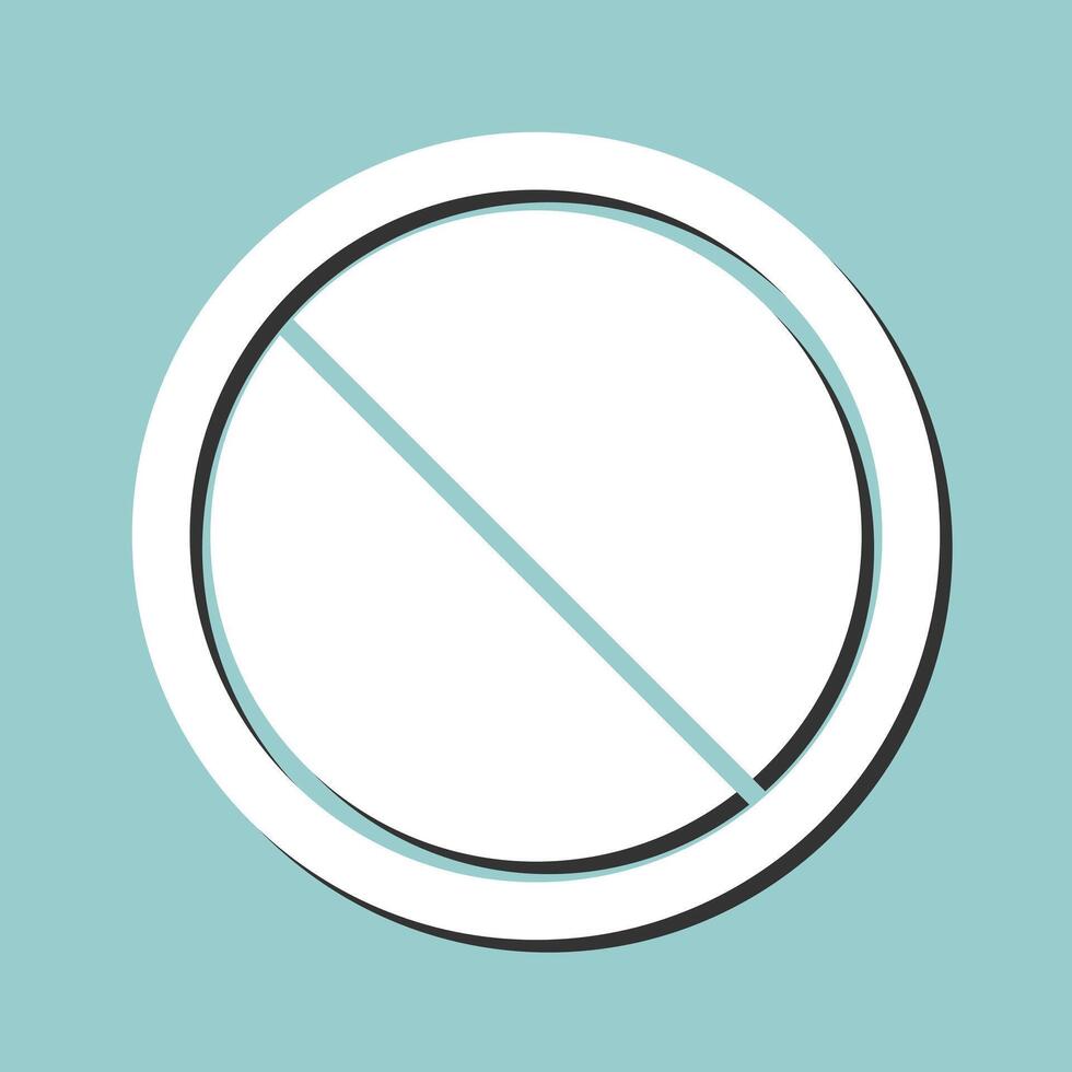 Prohibited Vector Icon