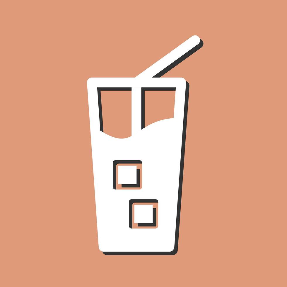 Iced Coffee Vector Icon