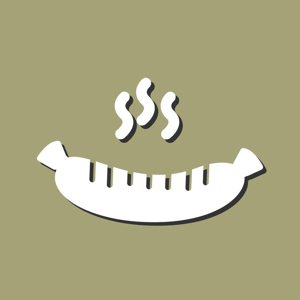 Hot Sausage Vector Icon