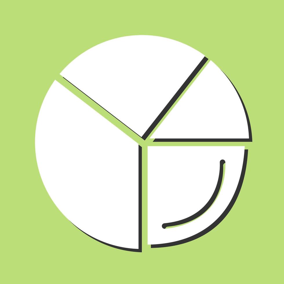 Pie Chart Analysis Vector Icon