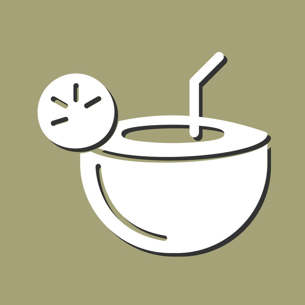 Coconut Drink Vector Icon