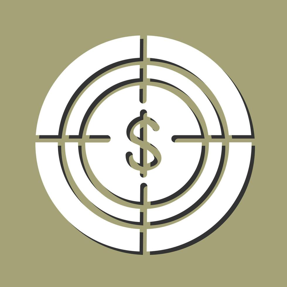 Economic Target Vector Icon