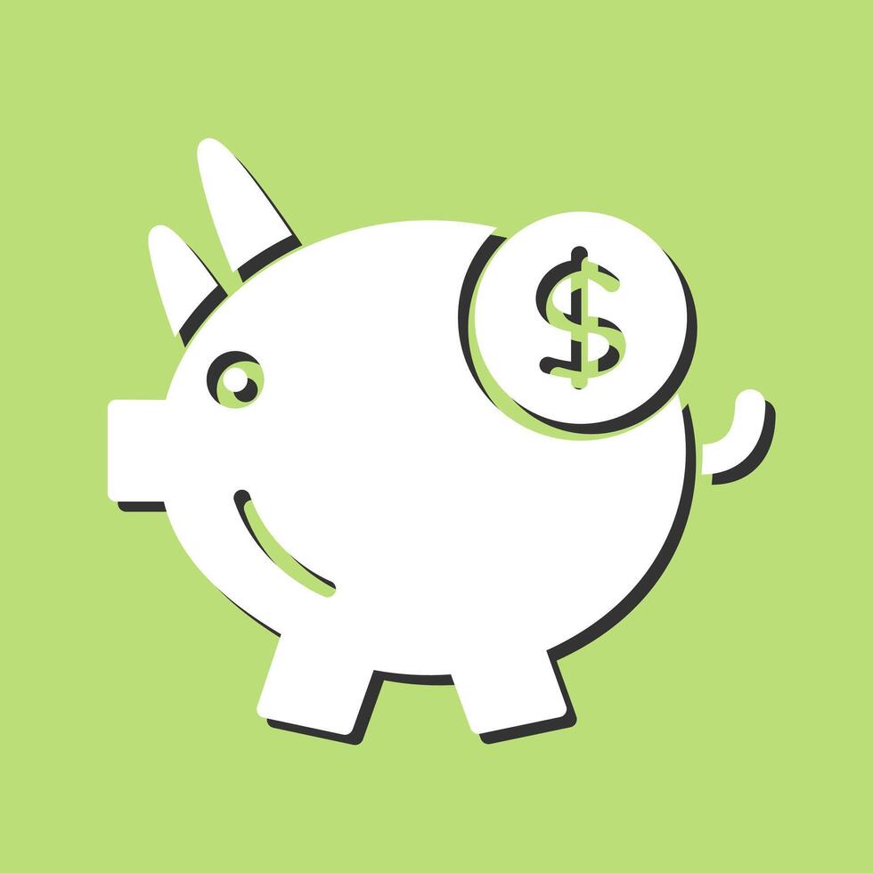 Piggy Saving Vector Icon