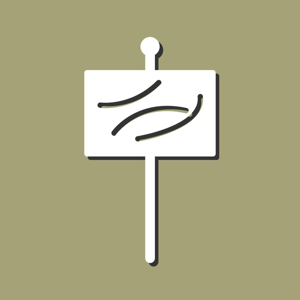 Beach Sign Vector Icon