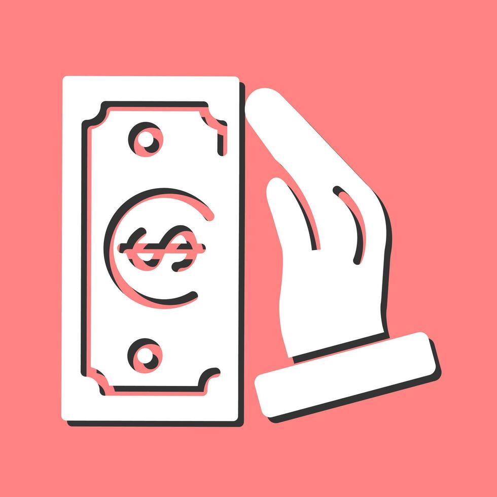 Cash Receiving Vector Icon