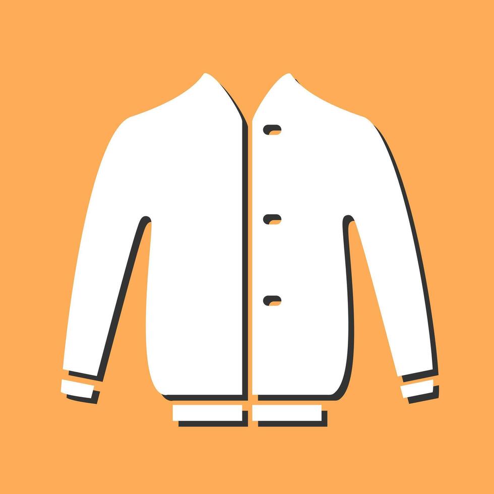 icono de vector de chaqueta elegante