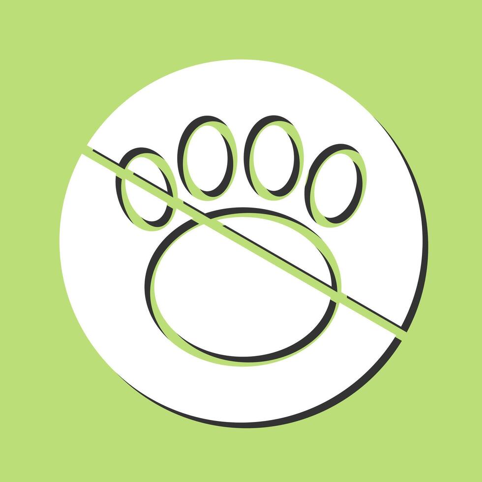 No Pets Vector Icon