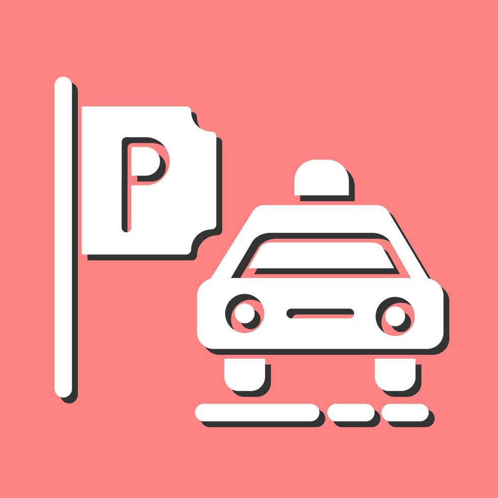 Taxi Stand Vector Icon